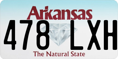 AR license plate 478LXH