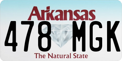 AR license plate 478MGK
