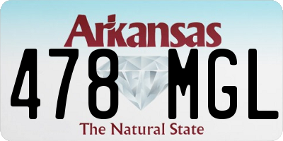 AR license plate 478MGL