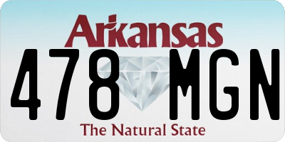 AR license plate 478MGN