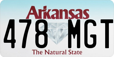 AR license plate 478MGT