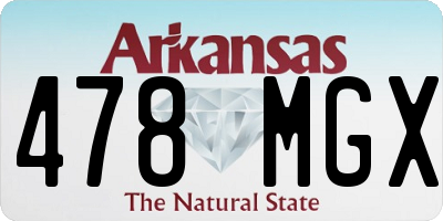 AR license plate 478MGX