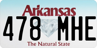 AR license plate 478MHE