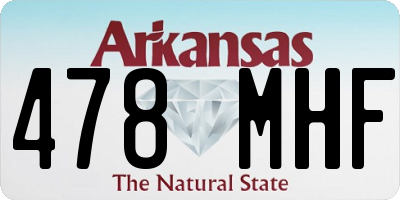 AR license plate 478MHF