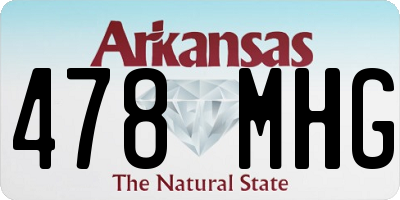 AR license plate 478MHG