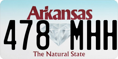 AR license plate 478MHH