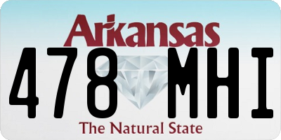 AR license plate 478MHI