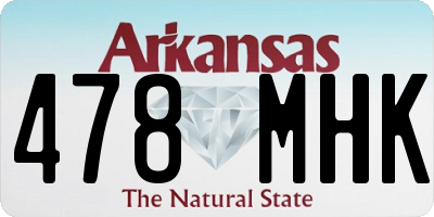 AR license plate 478MHK