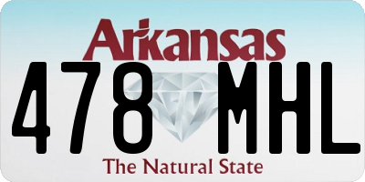 AR license plate 478MHL