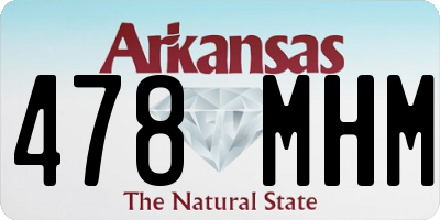 AR license plate 478MHM