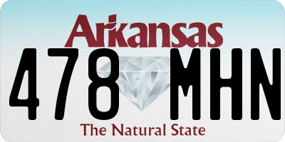AR license plate 478MHN