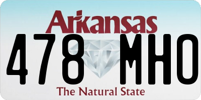 AR license plate 478MHO