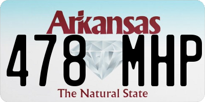 AR license plate 478MHP