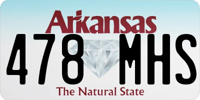 AR license plate 478MHS