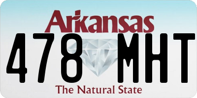 AR license plate 478MHT