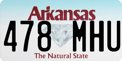 AR license plate 478MHU