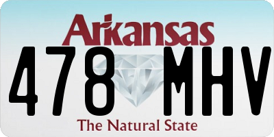 AR license plate 478MHV