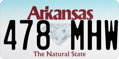 AR license plate 478MHW