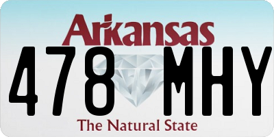 AR license plate 478MHY