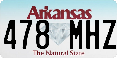 AR license plate 478MHZ