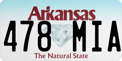 AR license plate 478MIA