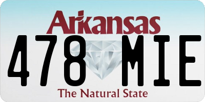 AR license plate 478MIE