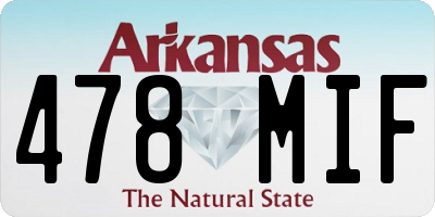 AR license plate 478MIF