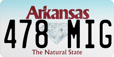 AR license plate 478MIG