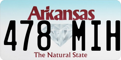 AR license plate 478MIH