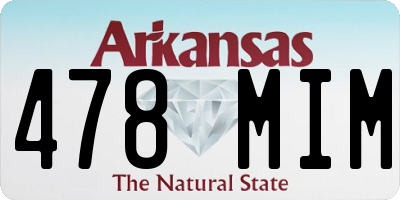 AR license plate 478MIM