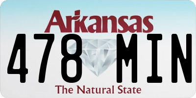 AR license plate 478MIN