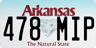 AR license plate 478MIP