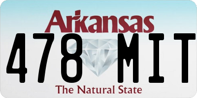 AR license plate 478MIT