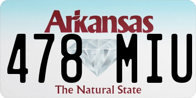 AR license plate 478MIU