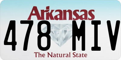 AR license plate 478MIV