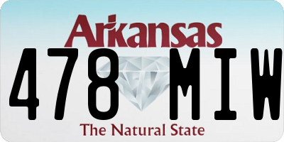 AR license plate 478MIW