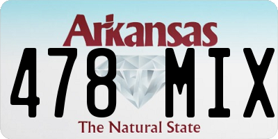 AR license plate 478MIX