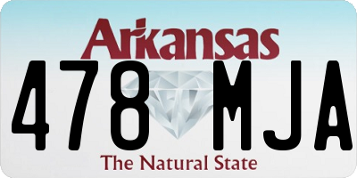 AR license plate 478MJA
