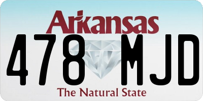 AR license plate 478MJD