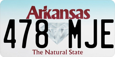 AR license plate 478MJE