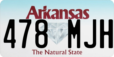 AR license plate 478MJH