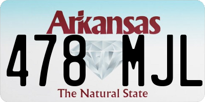 AR license plate 478MJL