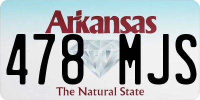 AR license plate 478MJS