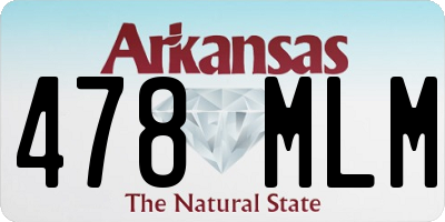 AR license plate 478MLM