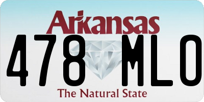 AR license plate 478MLO