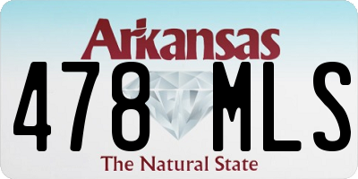 AR license plate 478MLS