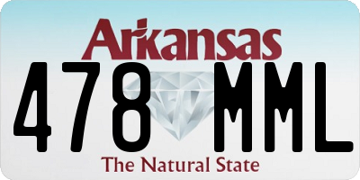 AR license plate 478MML