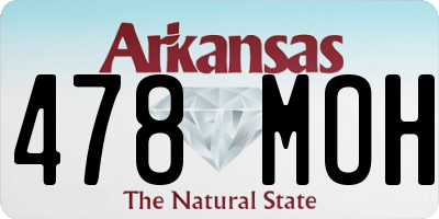 AR license plate 478MOH