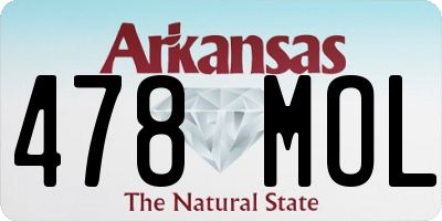 AR license plate 478MOL