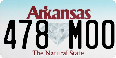 AR license plate 478MOO